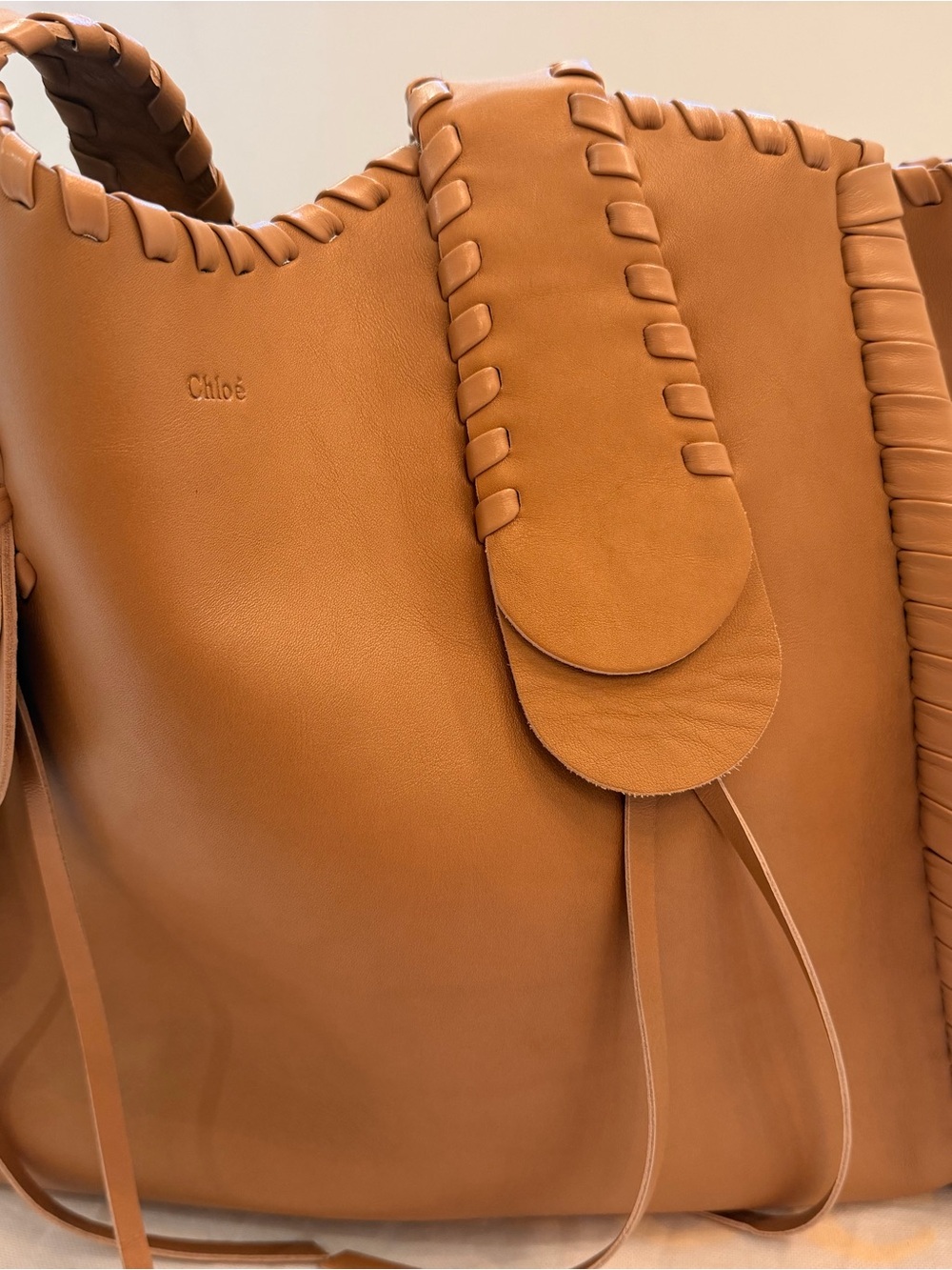Chloé Mony Medium Light Tan Leather Tote - Picture 16 of 16